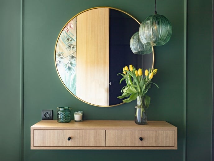 quarto pequeno com penteadeira