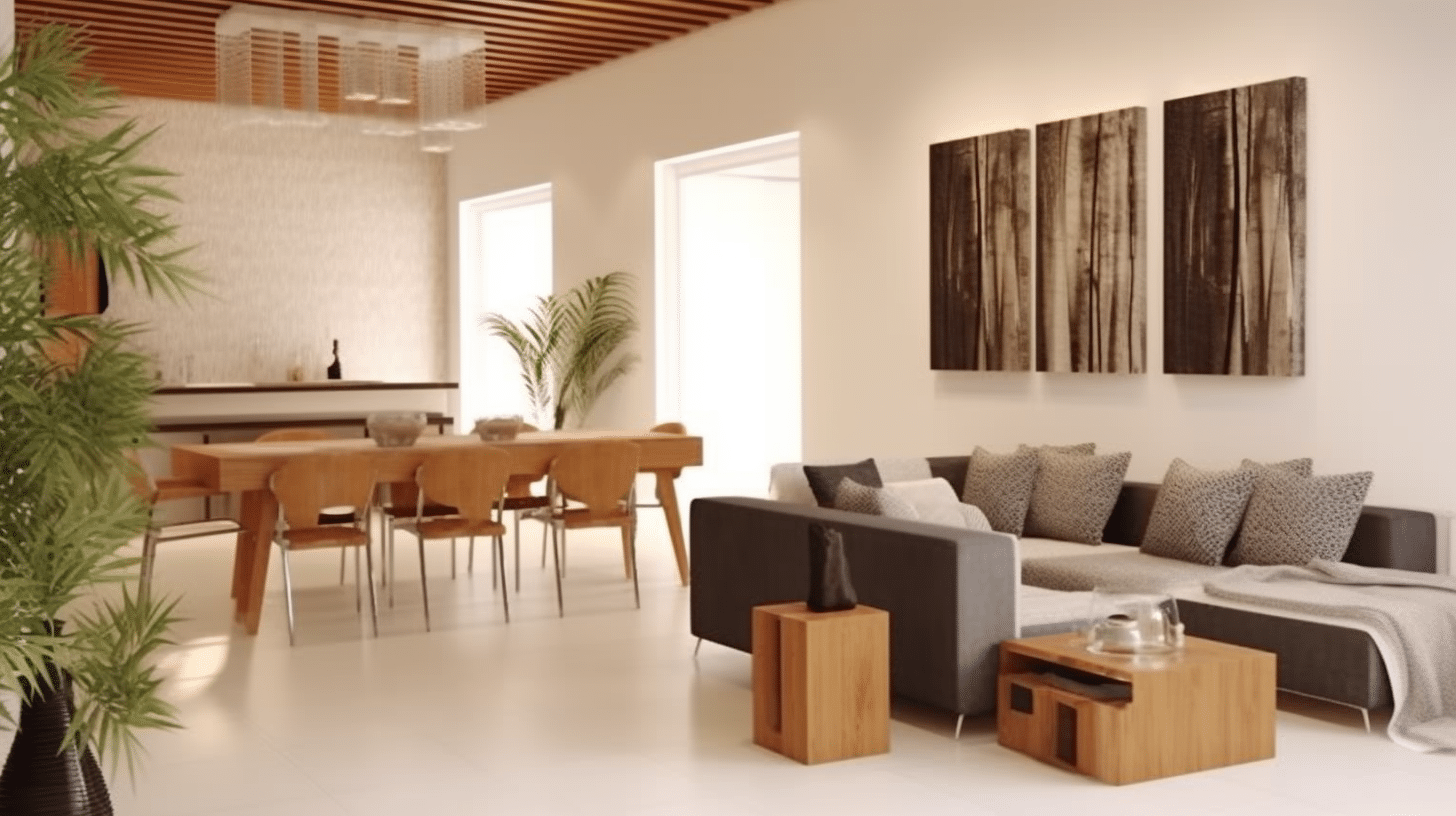 Sala de Jantar e Sala de Estar Integrada Sala de Jantar e Sala de Estar Integrada