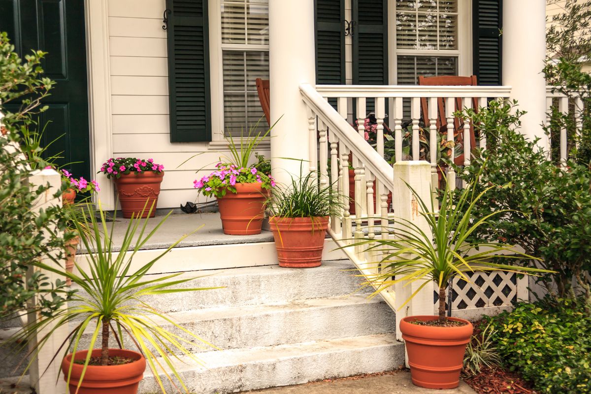 Varanda de entrada de casa