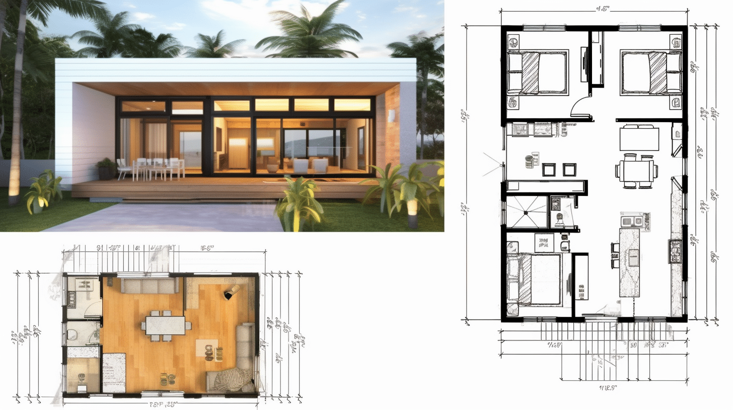 mini casa quitinete 5x6 metros