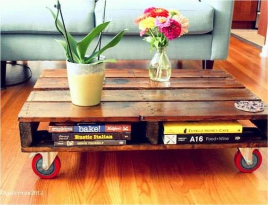 Mesa de centro de pallets