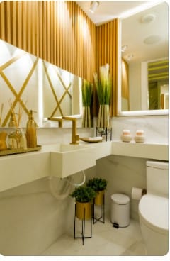 Como escolher o revestimento ideal para o meu banheiro? Por: Canva