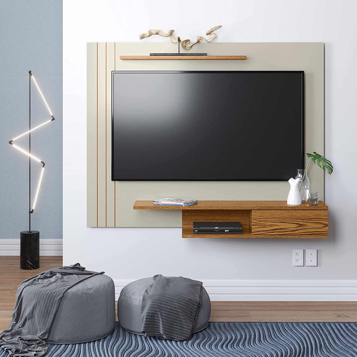 Estantes de Parede - Economize espaço em sua sala de TV. Estantes de Parede - Economize espaço em sua sala de TV.