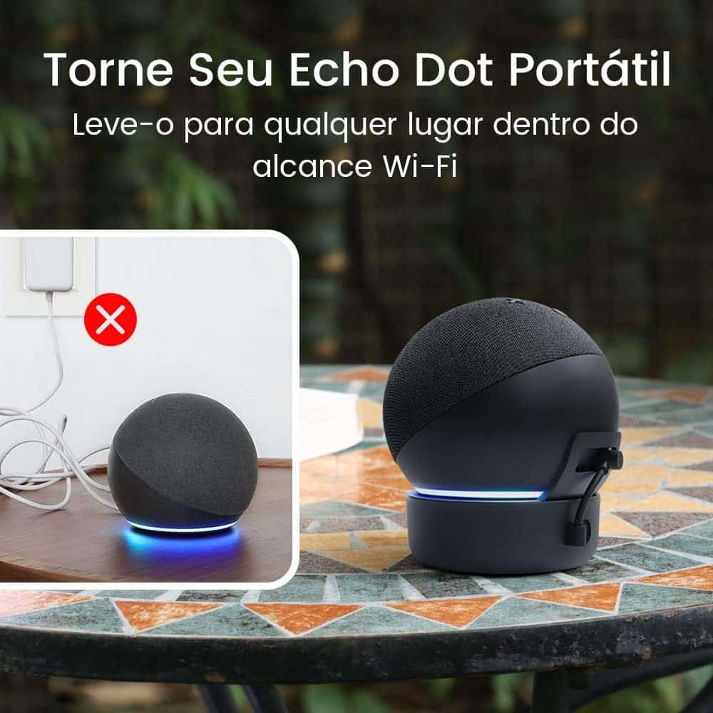 Acessórios para Alexa: Suportes e Carregadores Portáteis! Acessórios para Alexa: Suportes e Carregadores Portáteis!