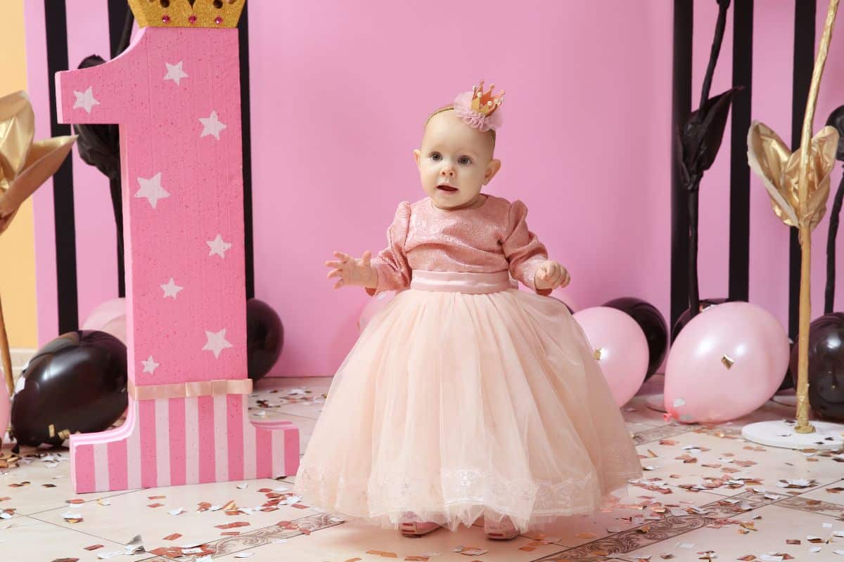 Vestido Infantil Nude Bebê Luxo Festa Aniversário Princesa - Rosa Charmosa  Atacado