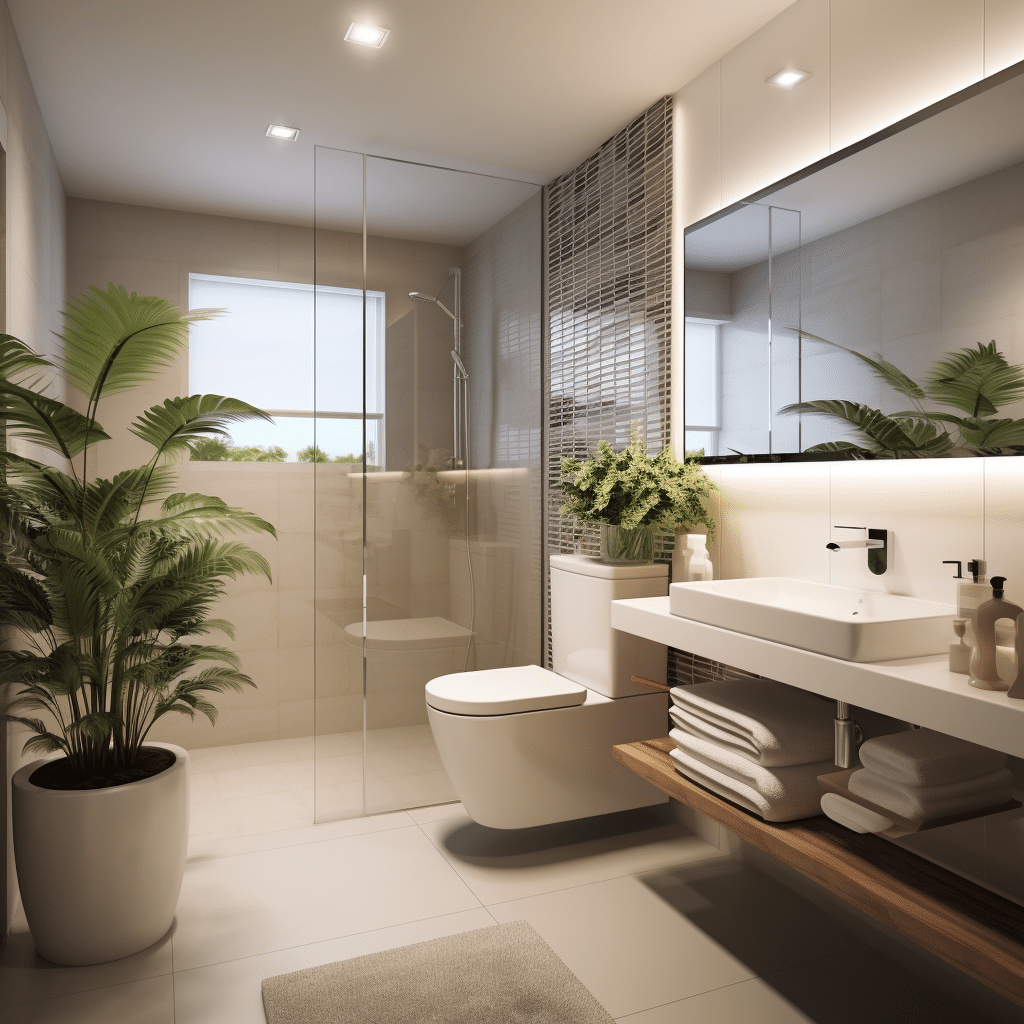 Banheiros Pequenos: Como Ganhar Espaços e Decorar Gastando Pouco 4 banheiro pequeno moderno