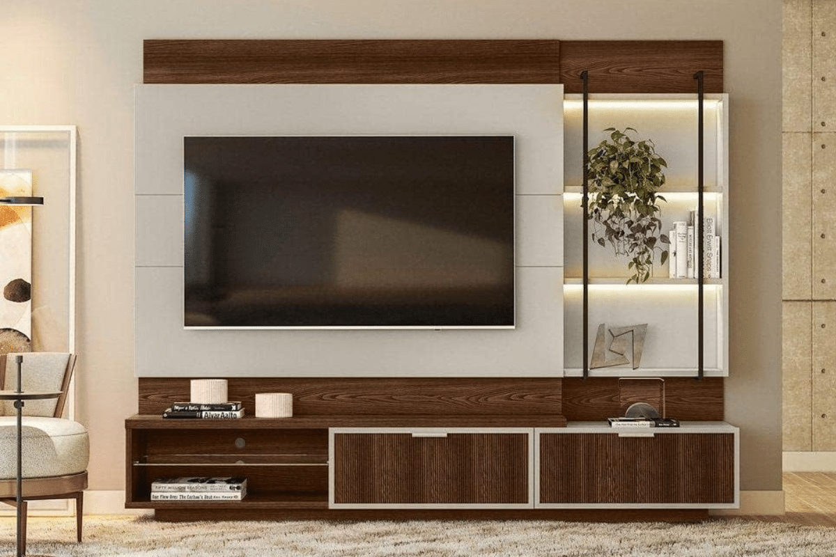 Transforme sua Sala com Estilo: Descubra as Estantes de TV Perfeitas para Acomodar sua TV e Eletrônicos!