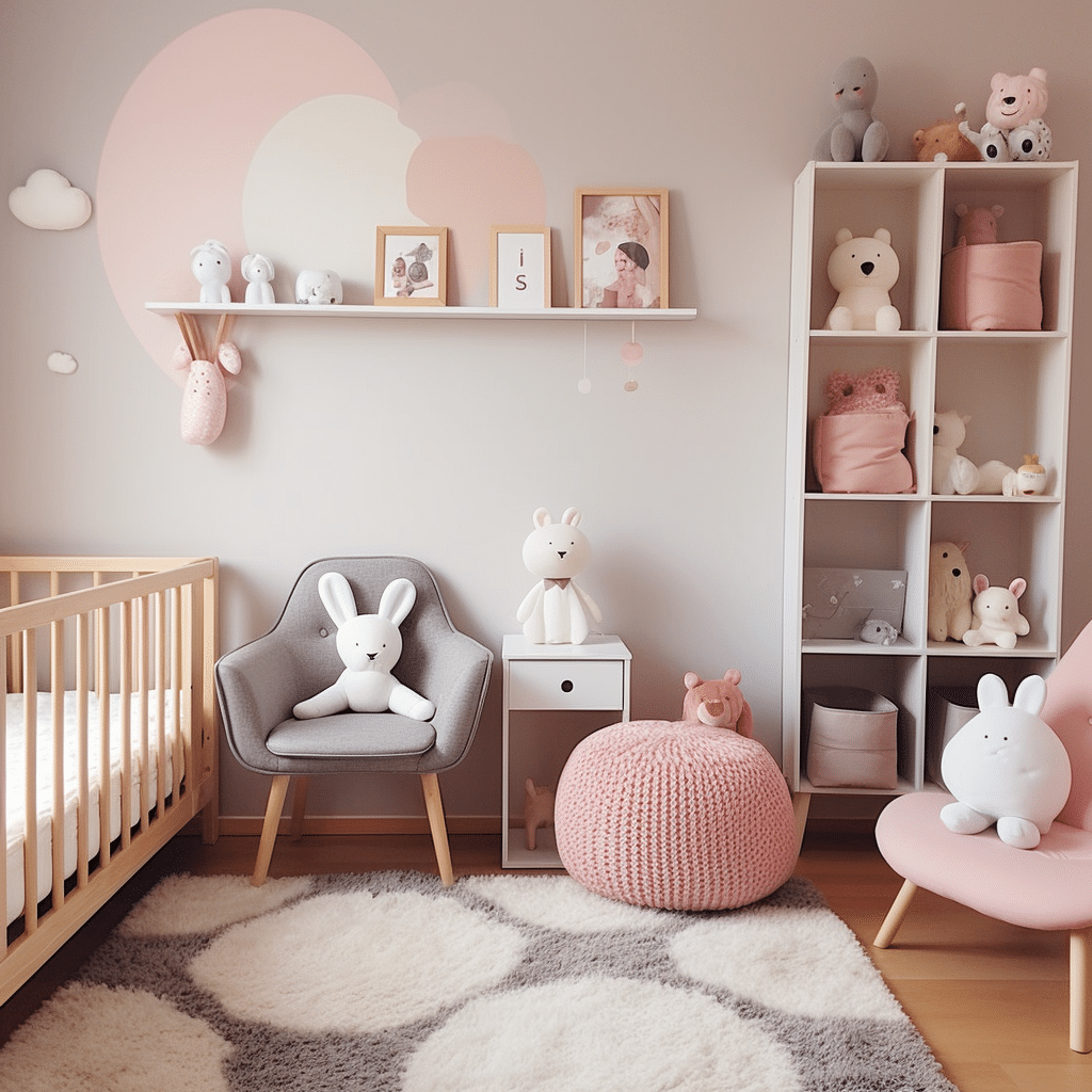 quarto de bebê feminino