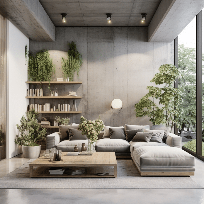 Guia Prático: Como Usar Elementos De Concreto Na Decoração Da Sala!