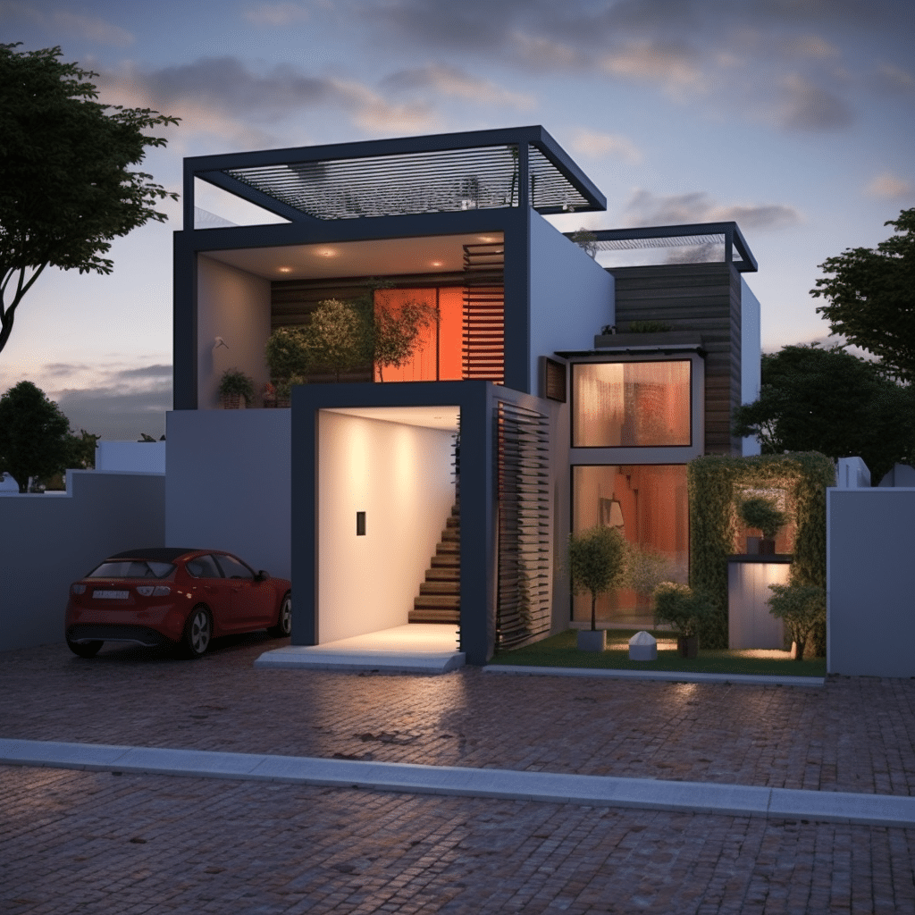 construção de casas, casas 7 por 20 metros, economia, espaço, conforto