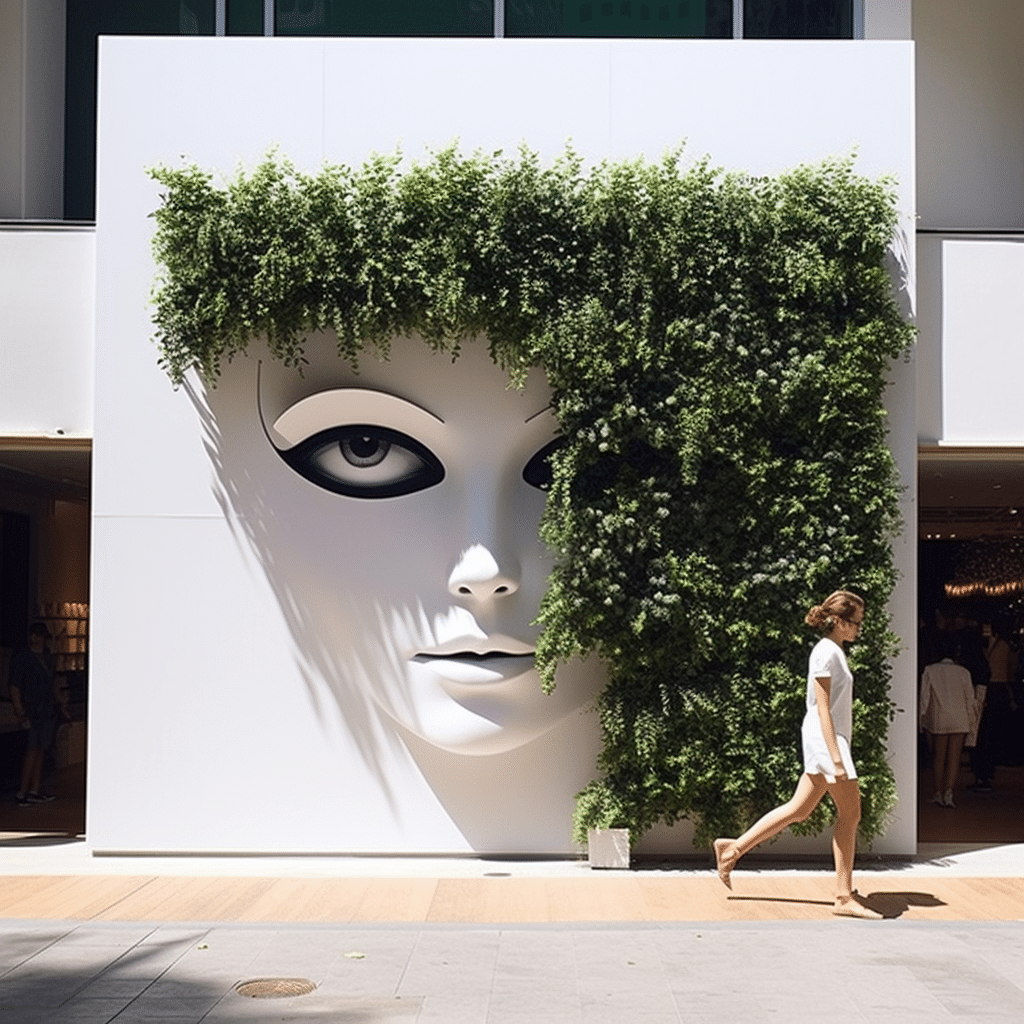 Fachada de Muro Simples e Pequena