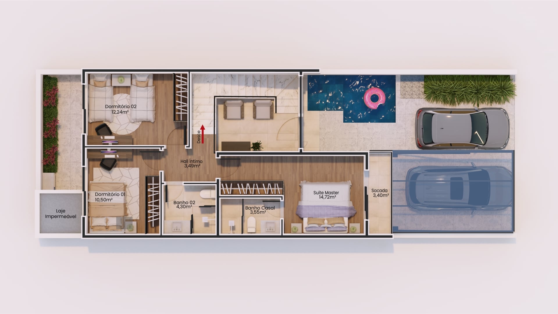 casa 7 x 20 metros