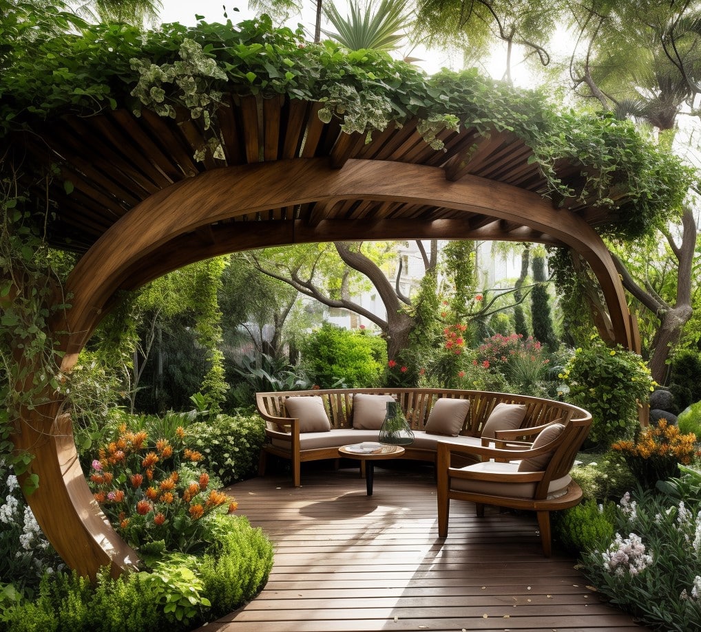 Pergolado de Eucalipto: Durabilidade e Estilo para seu Jardim. 2 Pergolado de Eucalipto: Durabilidade e Estilo para seu Jardim.