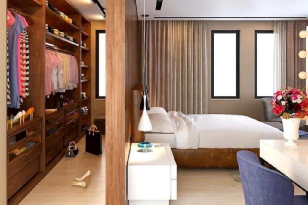 Quarto Com Closet Em Perfeita Harmonia: 7 Modelos Que Unem Praticidade ...
