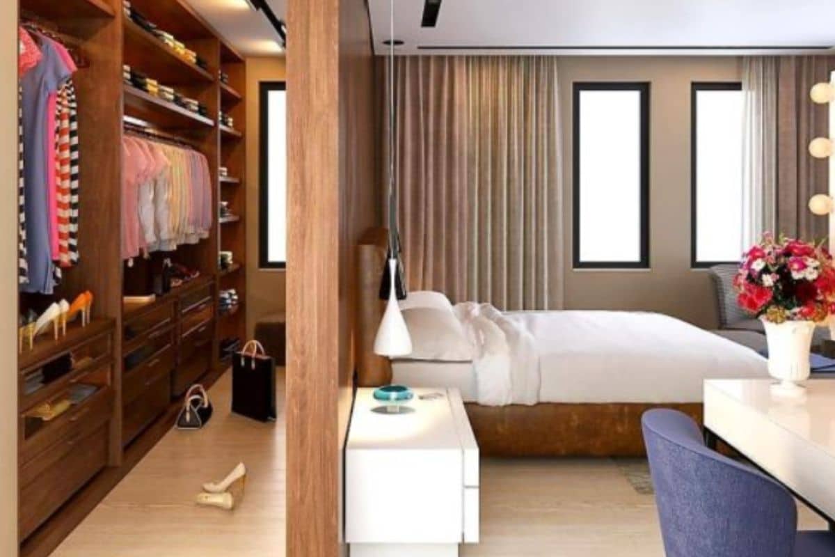 Quarto com Closet em Perfeita Harmonia: 7 Modelos que Unem Praticidade no Dia-a-Dia! 4 Quarto com Closet em Perfeita Harmonia: 7 Modelos que Unem Praticidade no Dia-a-Dia!