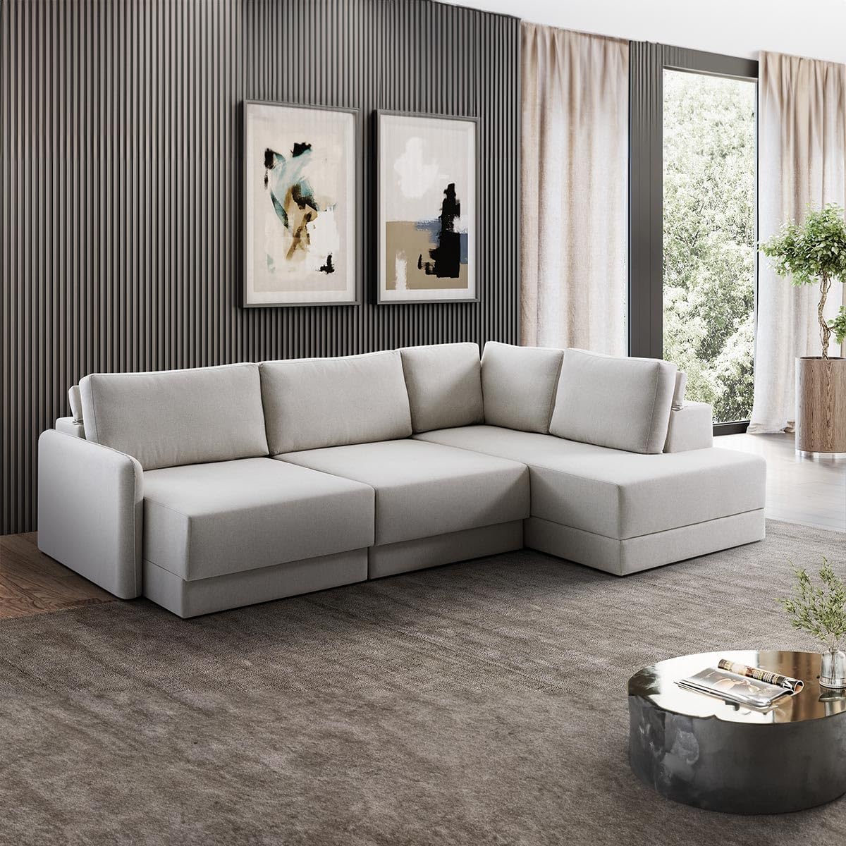 Versatilidade em Forma: A Proposta Funcional e Estética do Sofá em L na Decoração! 5 Versatilidade em Forma: A Proposta Funcional e Estética do Sofá em L na Decoração!