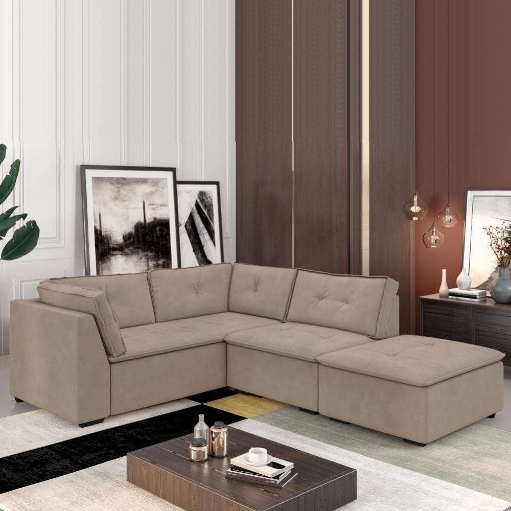Versatilidade em Forma: A Proposta Funcional e Estética do Sofá em L na Decoração! 6 Versatilidade em Forma: A Proposta Funcional e Estética do Sofá em L na Decoração!