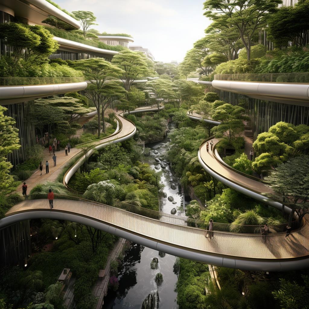 A Sinergia entre Arquitetura e Paisagismo em Projetos Urbanos: A Harmoniosa Aliança entre Cores, Formas e Natureza!