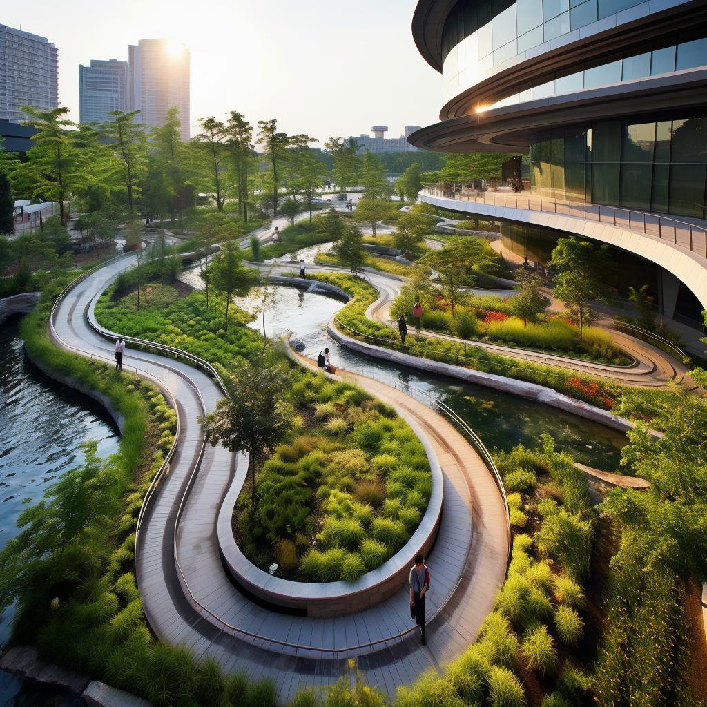 A Sinergia entre Arquitetura e Paisagismo em Projetos Urbanos: A Harmoniosa Aliança entre Cores, Formas e Natureza!