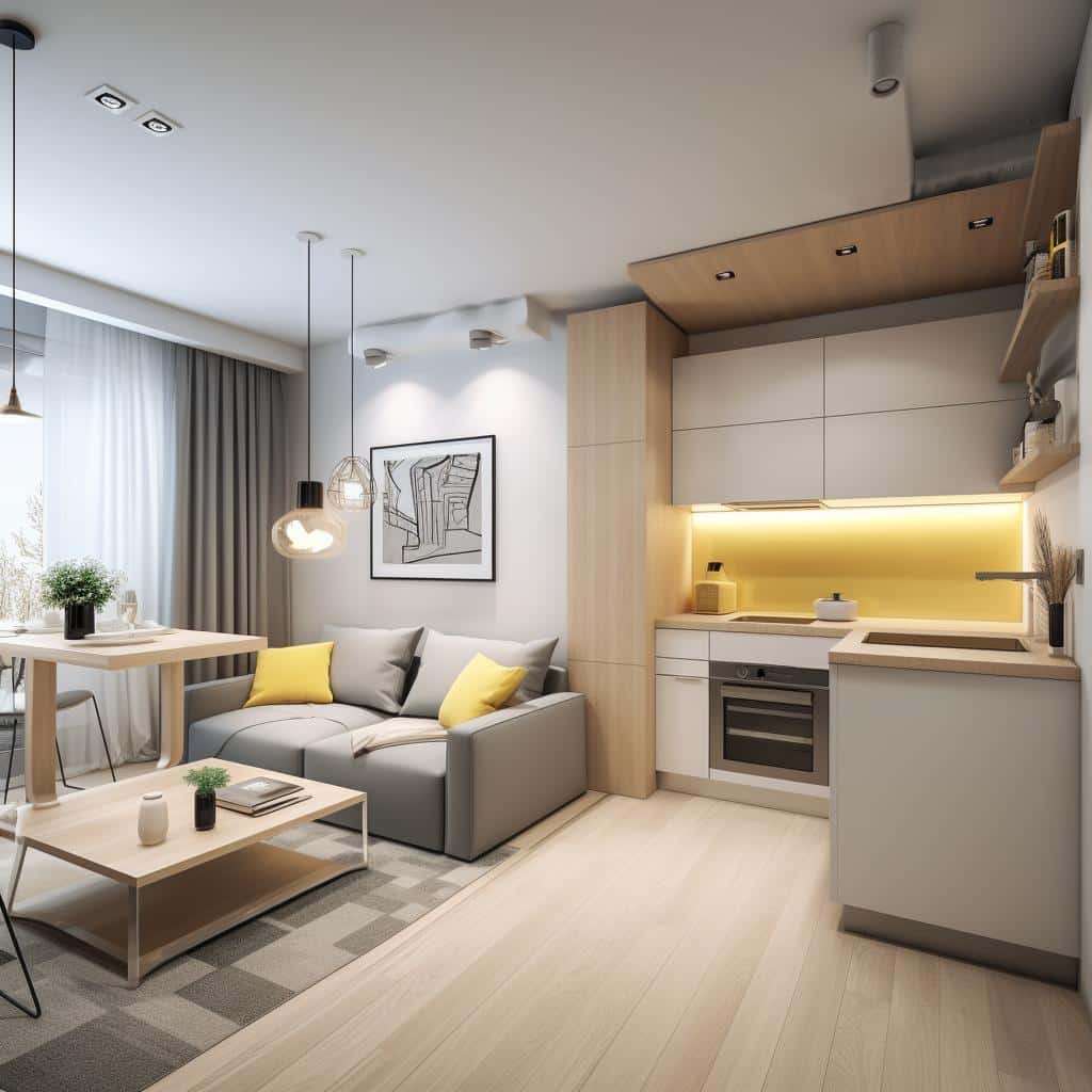 Aproveitando espaços: transforme sua casa com menos de 100 metros quadrados em um ambiente moderno e funcional. 1 Aproveitando espaços: transforme sua casa com menos de 100 metros quadrados.