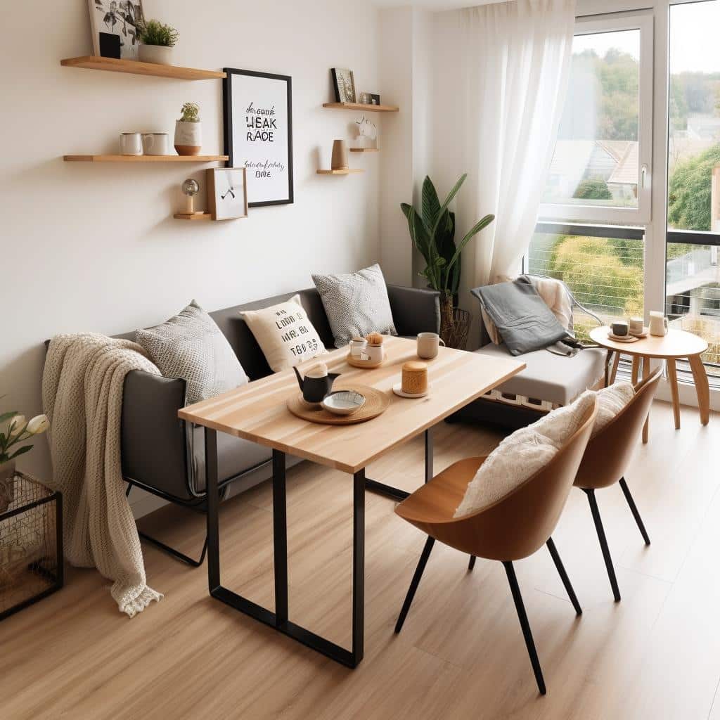 TRANSFORME SUA SALA PEQUENA COM MESAS DE JANTAR PARA ESPAÇOS PEQUENOS