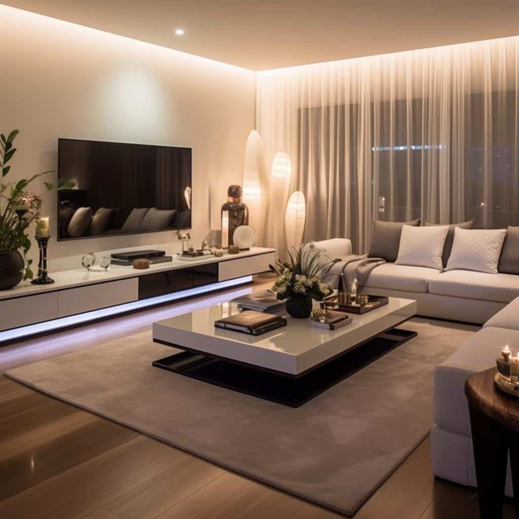 Abajur para sala: Iluminação perfeita para um ambiente acolhedor e sofisticado. 1 abajur para sala
