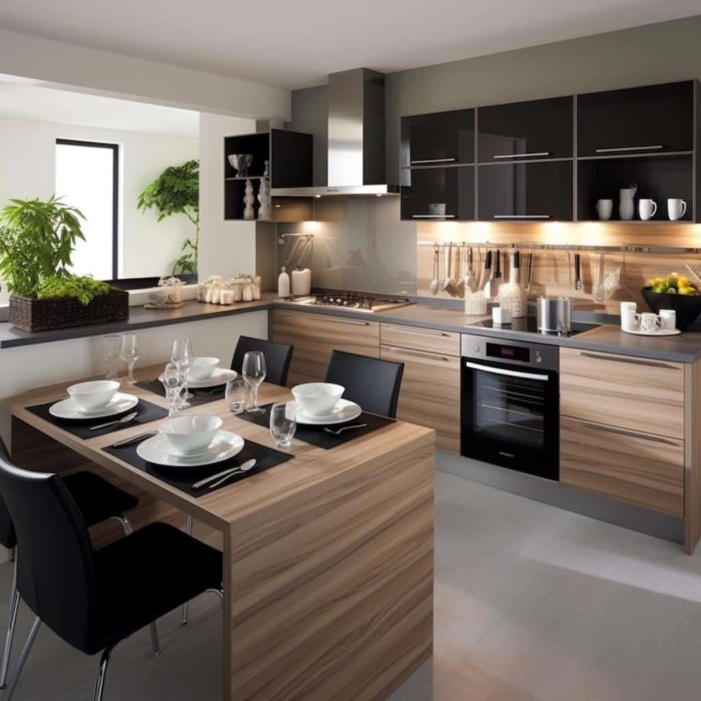 Transforme sua Cozinha em L em um Espaço Funcional e Moderno! 4 **Transforme sua cozinha em L em um espaço funcional e moderno: dicas incríveis para otimizar o ambiente!**