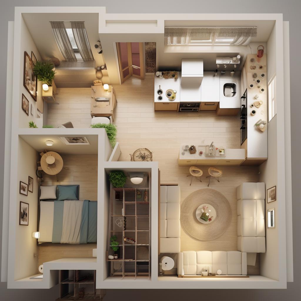 cozinhas americanas em apartamentos pequenos