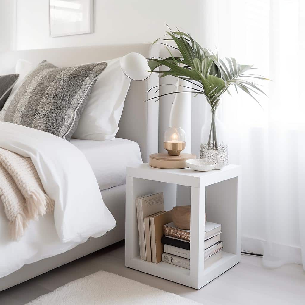 Criado Mudo Branco: O toque perfeito para sua decoração. 2 criado mudo branco