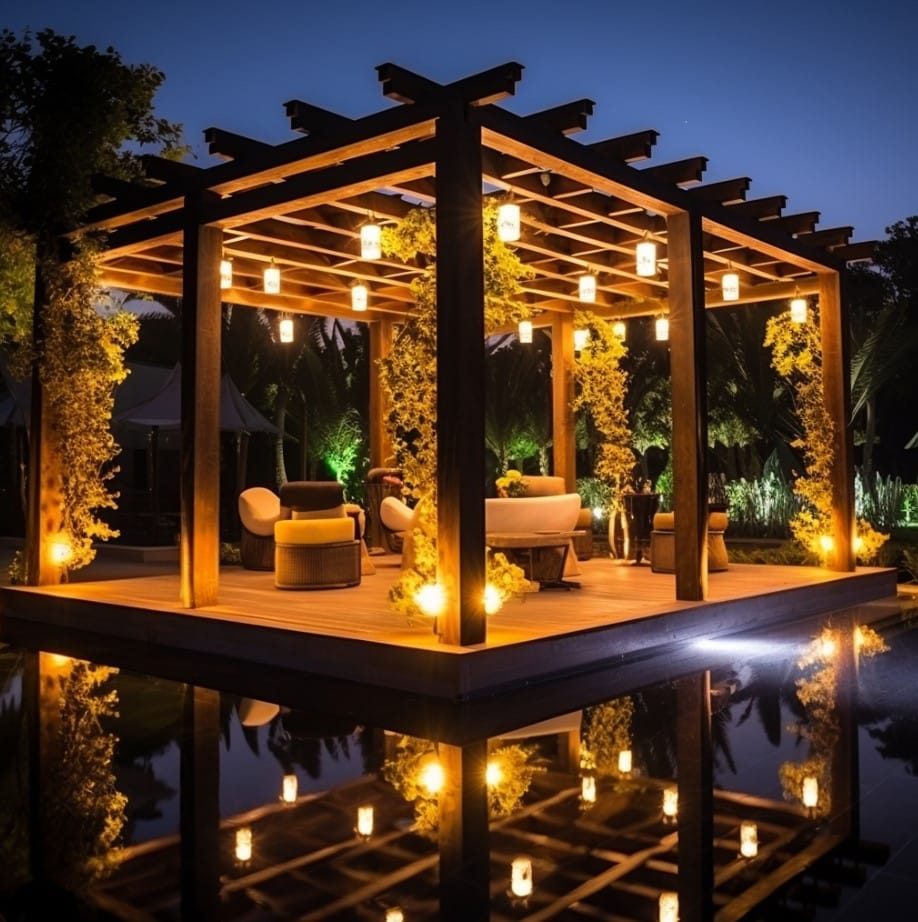 Iluminação para Pergolado: Guia Completo para Ambientes Aconchegantes. 3 Iluminação para Pergolado: Guia Completo para Ambientes Aconchegantes.