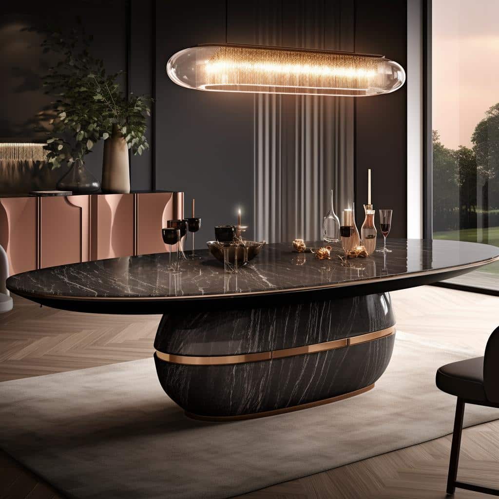 Mesa Oval: Descubra como Transformar seu Ambiente com Estilo e Praticidade. 4 mesa oval