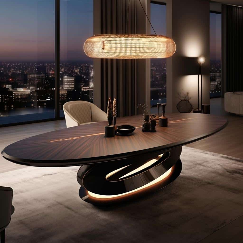 Mesa Oval: Descubra como Transformar seu Ambiente com Estilo e Praticidade. 3 mesa oval