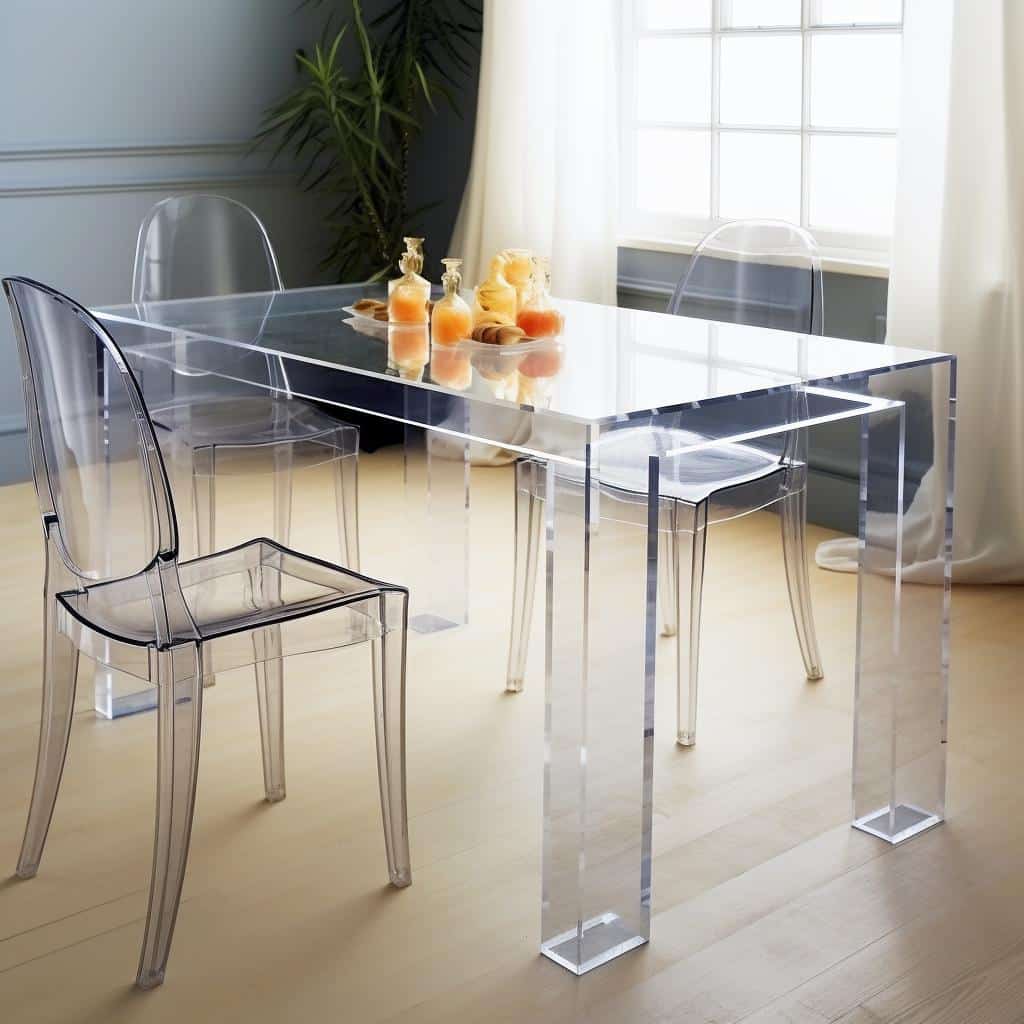 Móveis acrílicos transparentes: a elegância e versatilidade que você precisa! 2 móveis acrílicos transparentes