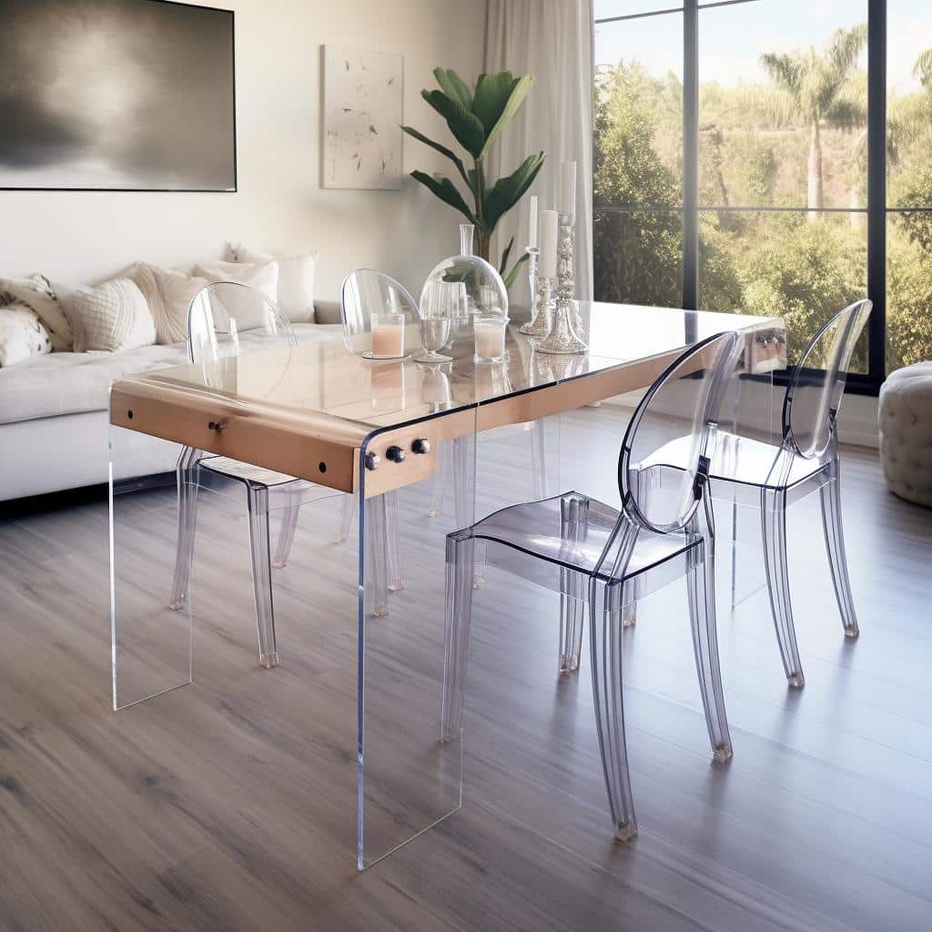 Móveis acrílicos transparentes: a elegância e versatilidade que você precisa! 1 móveis acrílicos transparentes