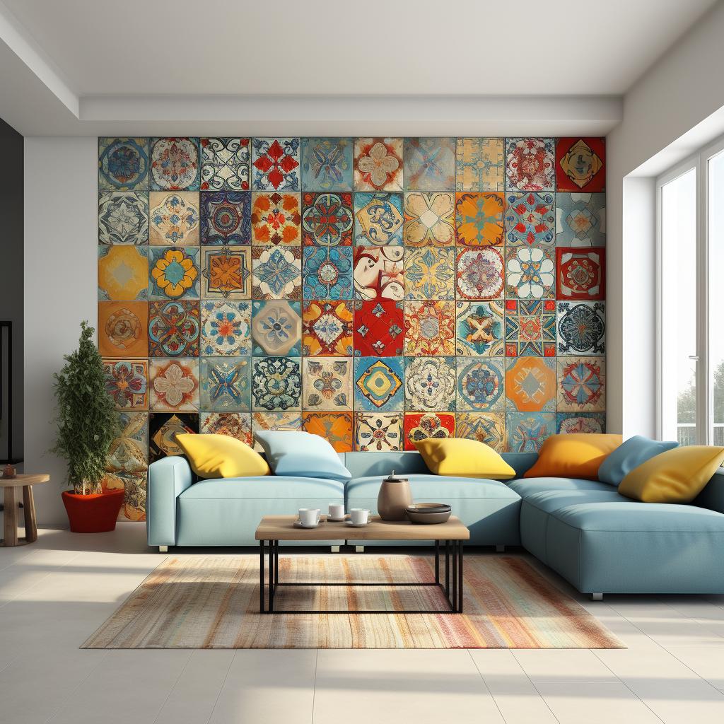 pastilhas adesivas na decoração