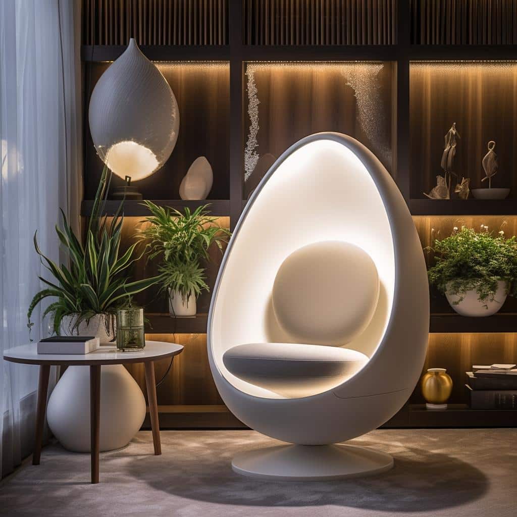 Aconchego e estilo: Transforme seus ambientes com a poltrona Egg. 1 poltrona egg ambientes