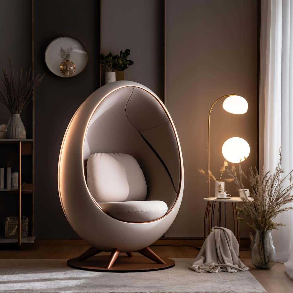 Aconchego e estilo: Transforme seus ambientes com a poltrona Egg. 2 poltrona egg ambientes