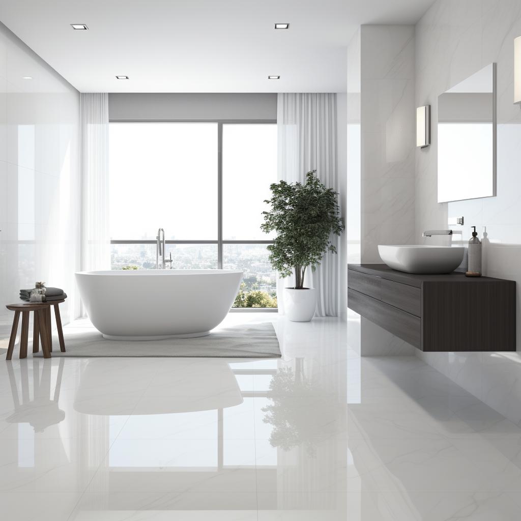Porcelanato Branco: A Escolha Perfeita para Ambientes Clean e Sofisticados. 1 porcelanato branco