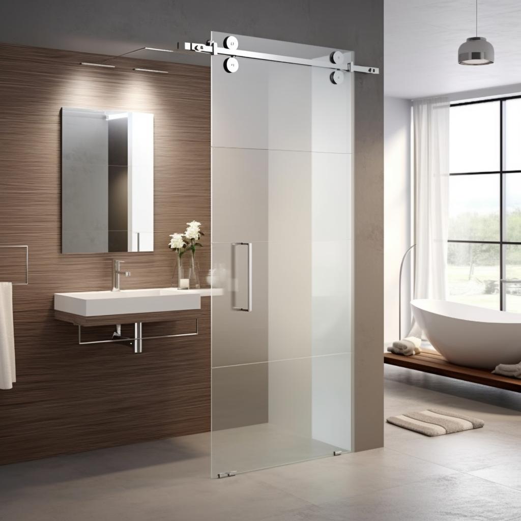 Porta de Vidro para Banheiro: Maior Elegância e Funcionalidade para seu Ambiente. 1 porta de vidro para banheiro