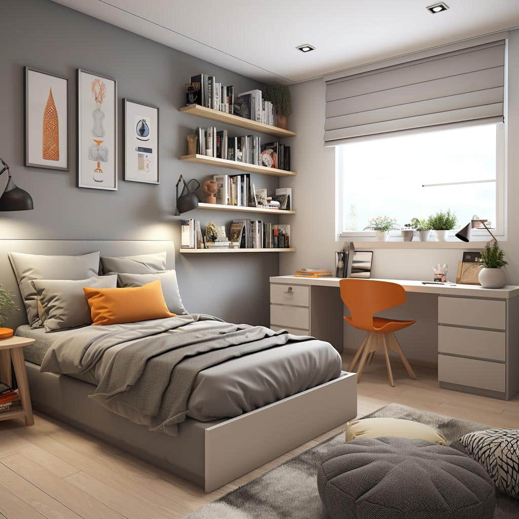 Quarto de Solteiro Decorado: 5 Ideias Para Personalizar Seu Espaço! 3 quarto de solteiro decorado