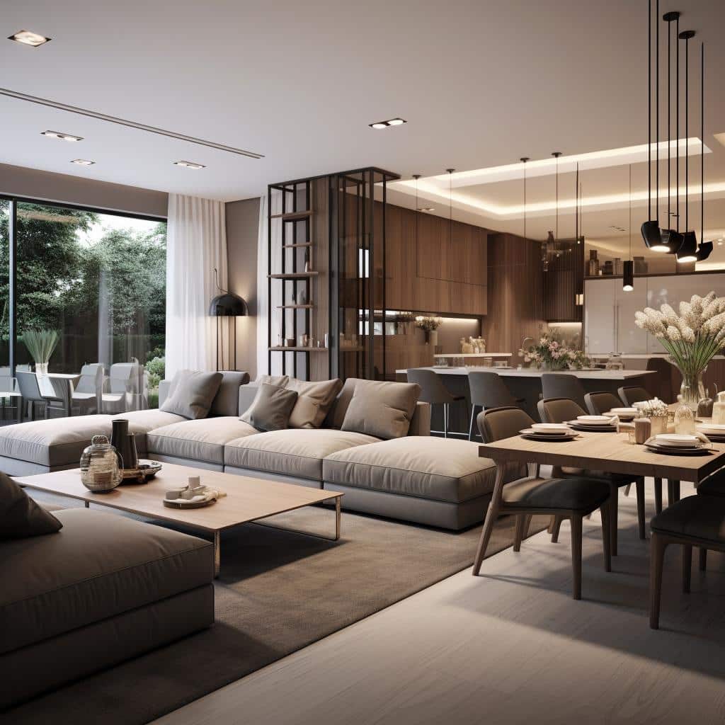 Sala de Estar e Jantar Integradas: Transforme seu Espaço em um Ambiente Moderno e Aconchegante. 12 sala de estar e jantar integradas