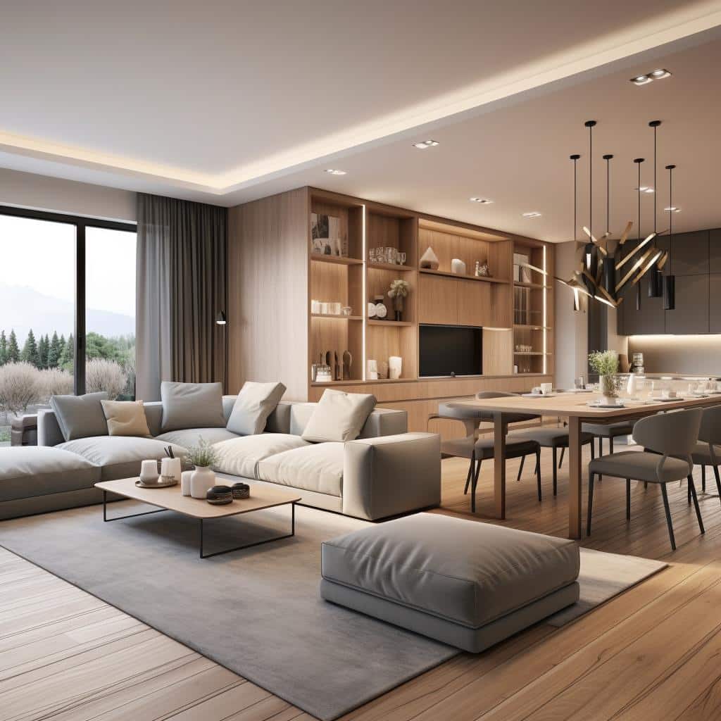 Sala de Estar e Jantar Integradas: Transforme seu Espaço em um Ambiente Moderno e Aconchegante. 3 sala de estar e jantar integradas