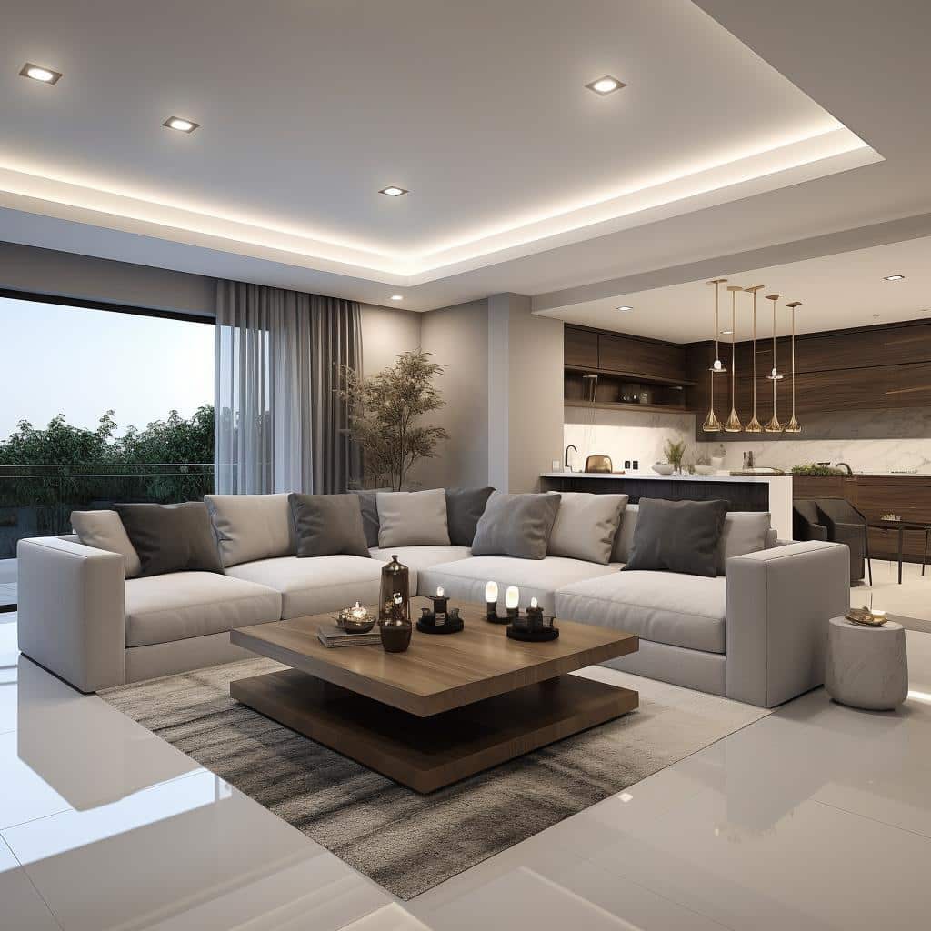 Sofá em L: Otimizando Espaços na Criação de uma Sala Sofisticada com Estilo Moderno! 12 sofá em l