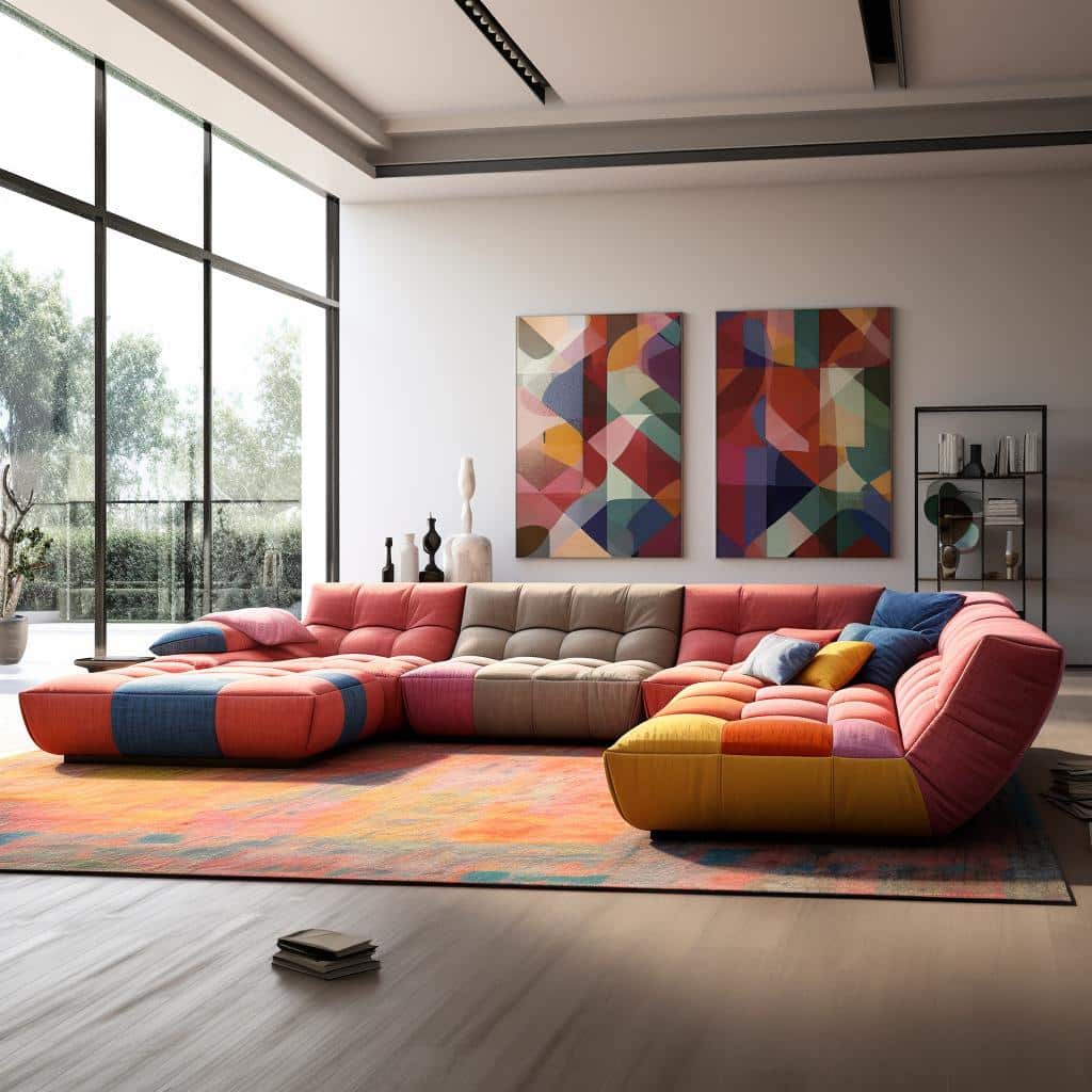 Criatividade e versatilidade: A revolução do sofá modular na decoração da sua casa! 2 sofá modular
