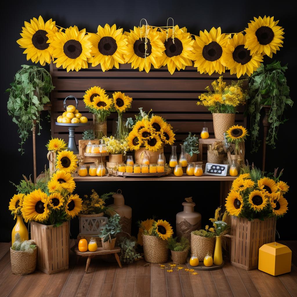5 ideias criativas para decorar sua festa com o tema Girassóis e encantar seus convidados. 3 5 ideias para decoração de festa com o tema Girassóis.