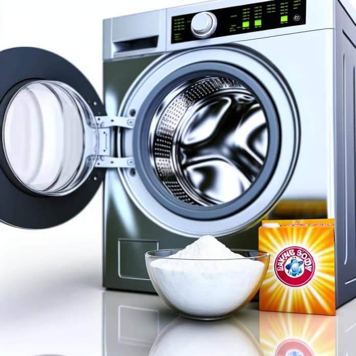 Máquina de lavar bem limpa com bicarbonato de sódio, como proceder
