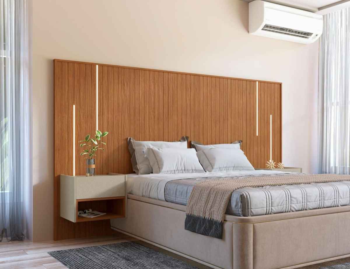 Cabeceira Ripada: 5 Ideias Para Modernizar e Aconchegar Seu Quarto. 2 Cabeceira Ripada: 5 Ideias Para Modernizar e Aconchegar Seu Quarto.