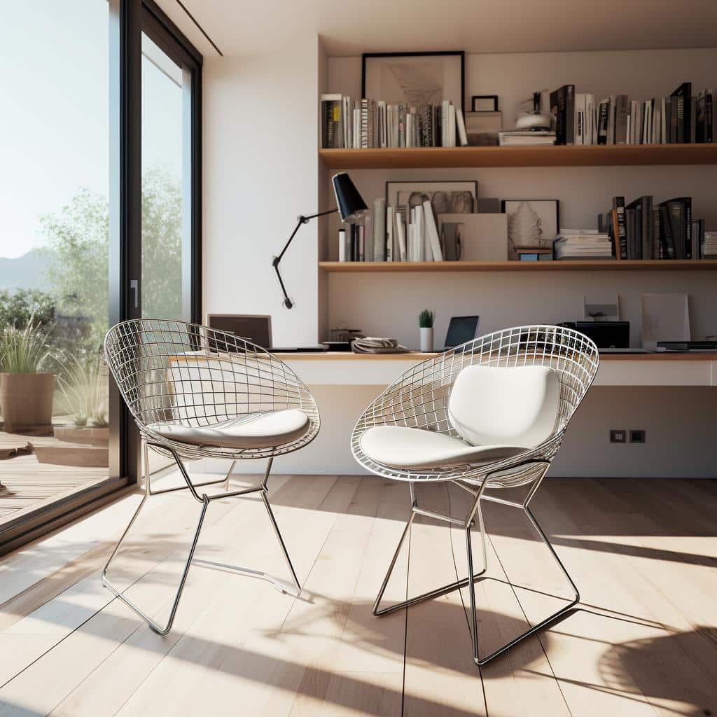 Cadeira Bertoia: 5 Ideias Para Incorporar Este Ícone do Design em Sua Decoração. 3 cadeira bertoia