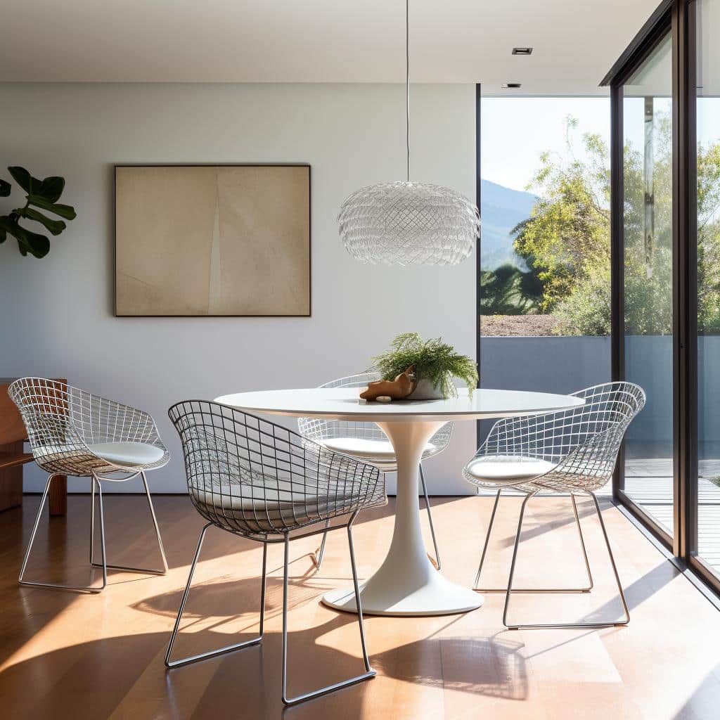 Cadeira Bertoia: 5 Ideias Para Incorporar Este Ícone do Design em Sua Decoração. 2 cadeira bertoia