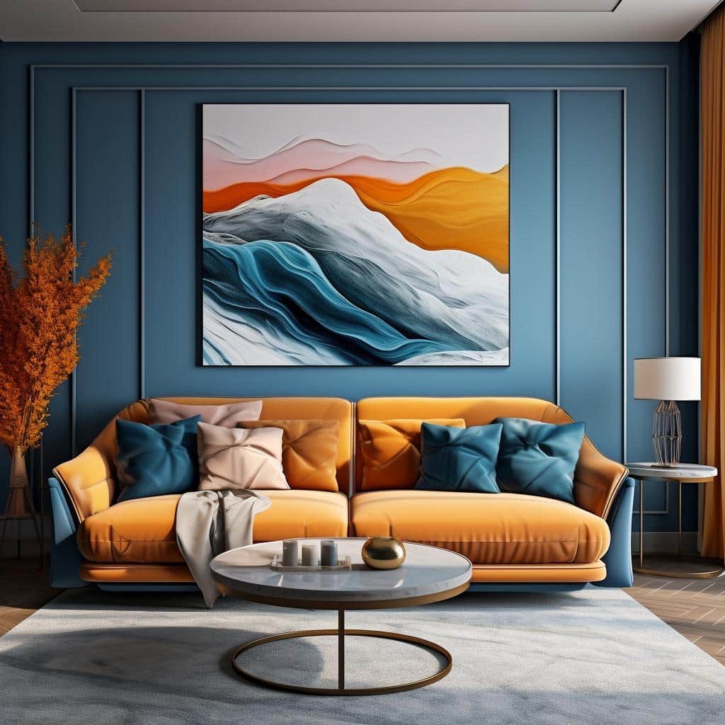 Decoração da Parede Atrás do Sofá da Sala: 7 Tendências de Design e Dicas de Estilo para 2023! 2 como decorar a parede da sua casa atras do sofá?